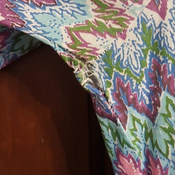 SALE!💥Vintage Lace Up Collared Top - Picture 7 of 7